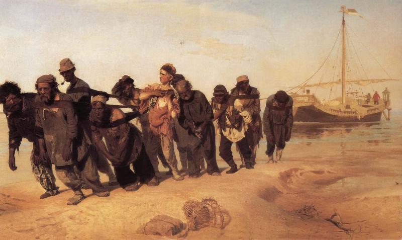 Ilya Repin Barge Haulers on the Volga